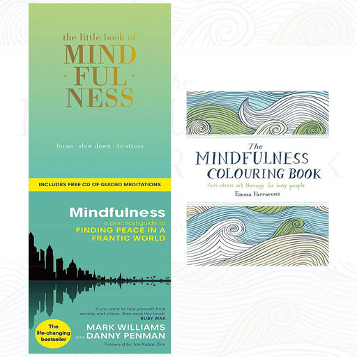 mindfulness,the mindfulness colouring book and the little 3 books collection set - The Book Bundle