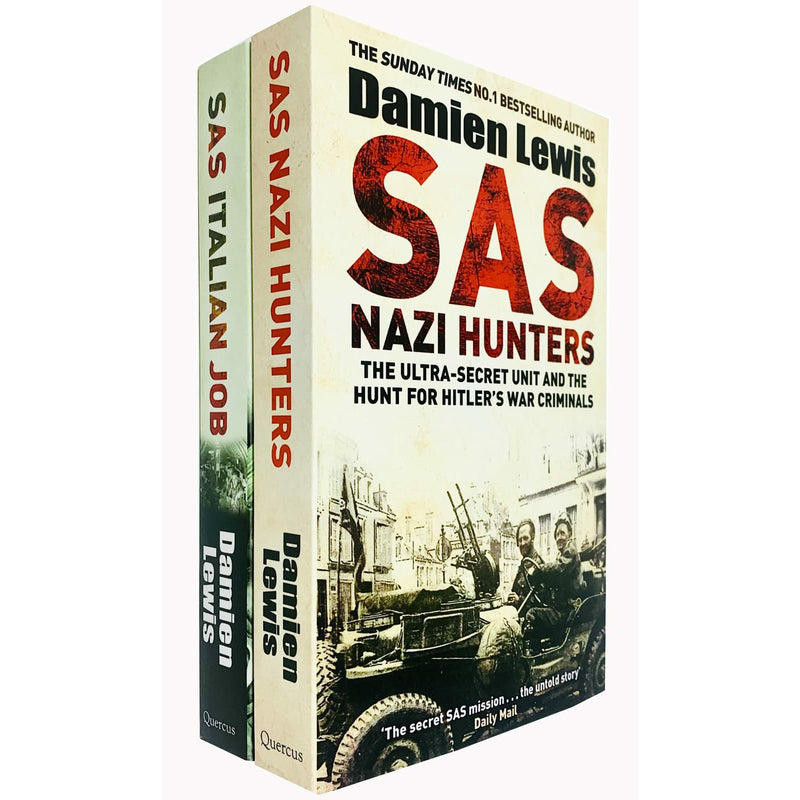 Damien Lewis Collection 2 Books Set (SAS Nazi Hunters, SAS Italian Job) - The Book Bundle