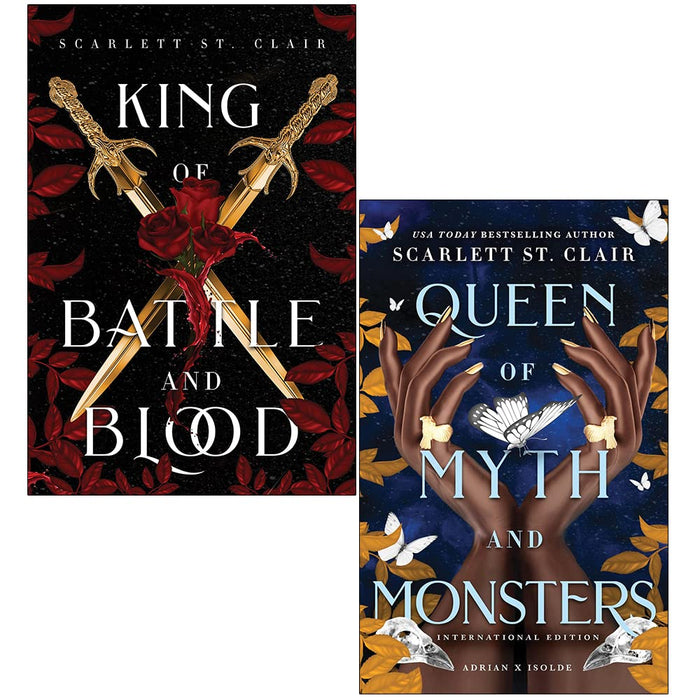 Adrian X Isolde Series Collection 2 Books Set By Scarlett St Clair (King of Battle and Blood, Queen of Myth and Monsters) - The Book Bundle