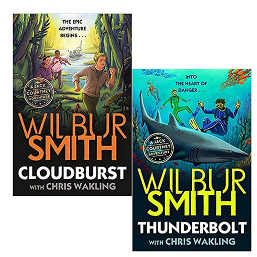 Jack Courtney Adventures Series 2 Books Collection Set by Wilbur Smith (Cloudburst & Thunderbolt) - The Book Bundle