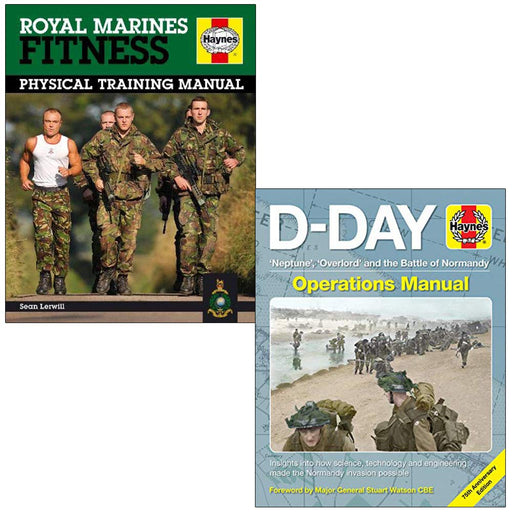 Royal Marines Fitness Manual  & D-Day Operations Manual 2 Books Collection Set - The Book Bundle