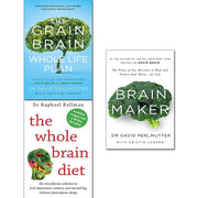 Brain maker, grain brain whole life plan and whole brain diet 3 books collection set - The Book Bundle