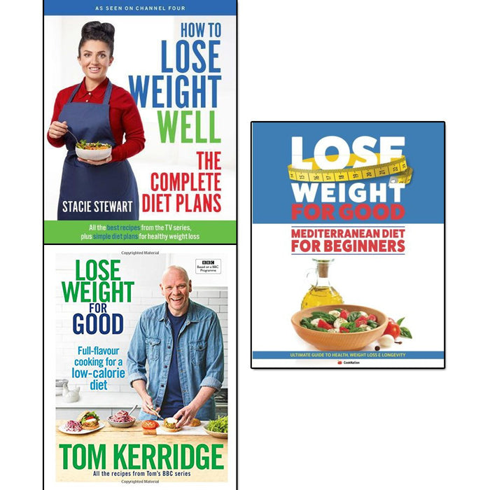 how to lose weight well, lose weight for good [hardcover] and mediterranean diet for beginners 3 books collection set - The Book Bundle