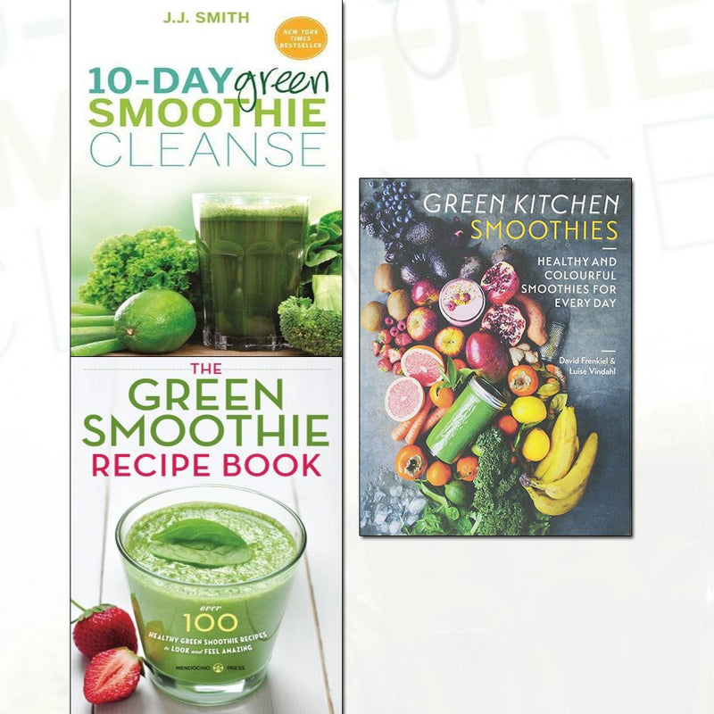 10-day green smoothie cleanse, the green smoothie recipe book 3 books collection set - The Book Bundle