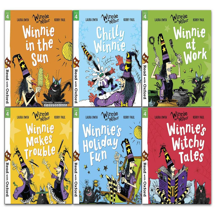 Read With Oxford: Winnie and Wilbur 6 Books Collection Set Level Stage 4 (Age 5 - 6) - The Book Bundle