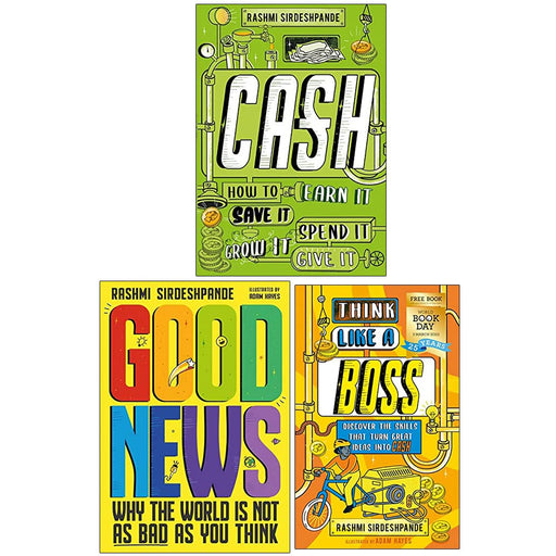 Rashmi Sirdeshpande Collection 3 Books Set (Cash, Good News, Think Like a Boss World Book Day) - The Book Bundle