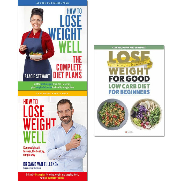 how to lose weight well, the complete diet plans and lose weight for good low carb diet for beginners 3 books collection set - The Book Bundle