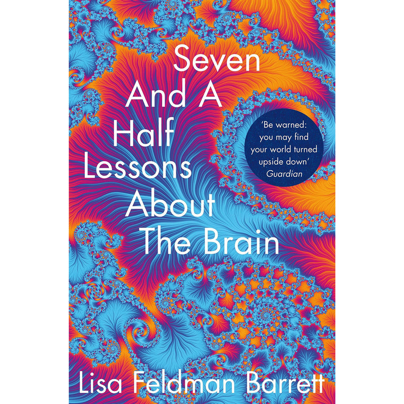 Cover of Seven and a Half Lessons About the Brain book by Lisa Feldman Barrett, published by Picador, featuring a colorful brain illustration.