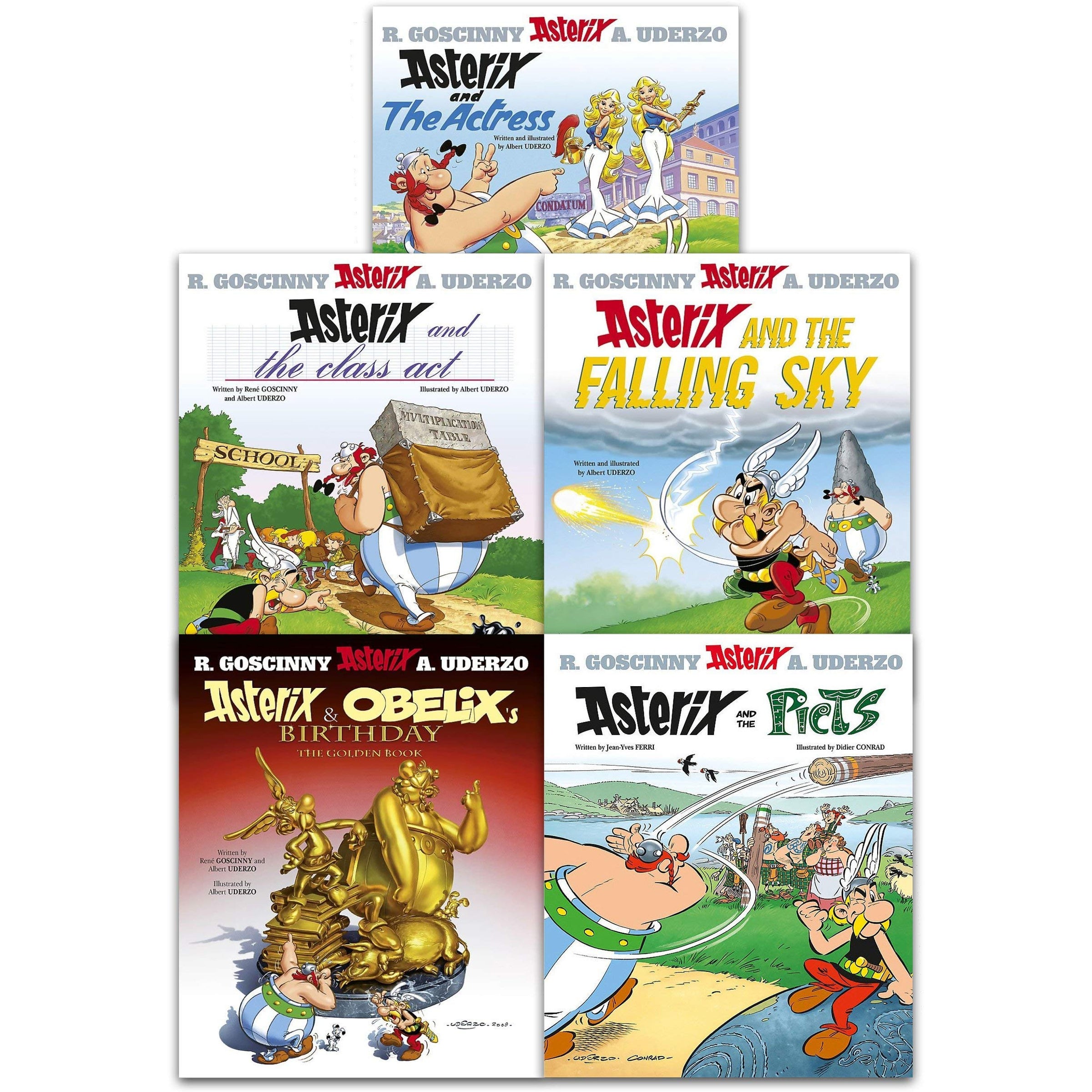 Asterix Series 7 Collection 5 Books Set Book 31-35 ((Asterix & Actress ...