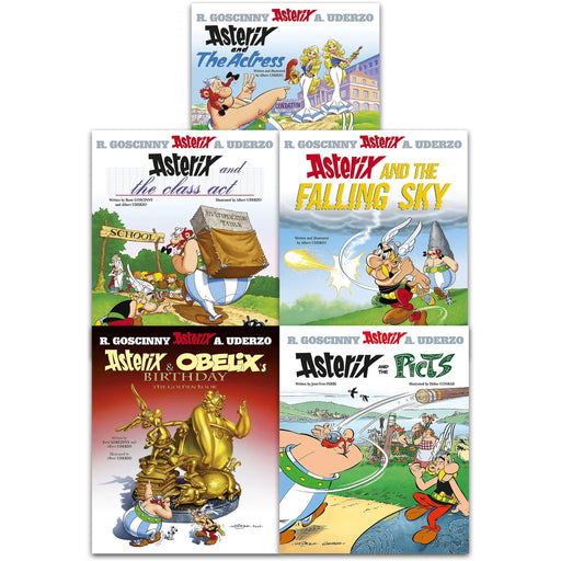 Asterix Series 7 Collection 5 Books Set Book 31-35 ((Asterix & Actress, Asterix & Obelixs) - The Book Bundle