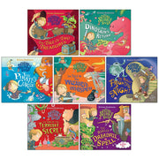 Sir Charlie Stinky Socks collection by Kristina Stephenson featuring seven colorful storybooks with whimsical illustrations.
