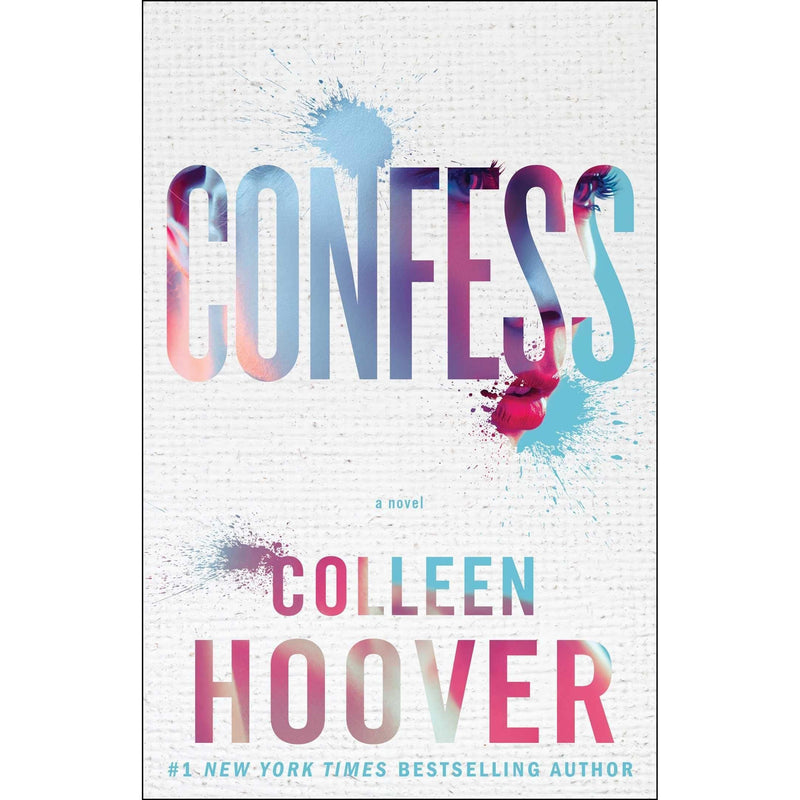 Cover image of "Confess" by Colleen Hoover, a contemporary romance novel with artistic cover art featuring soft tones and a handwritten title.
