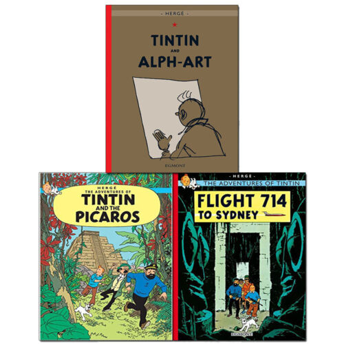 The Adventures of Tintin Collection 3 Books Set Series 5 (Flight 714 to Sydney, Alph-Art) - The Book Bundle
