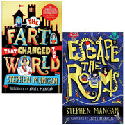 Stephen Mangan Collection 2 Books Set (Escape the Rooms, The Fart that Changed the World) - The Book Bundle