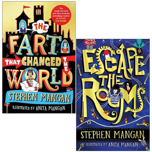 Stephen Mangan Collection 2 Books Set (Escape the Rooms, The Fart that Changed the World) - The Book Bundle