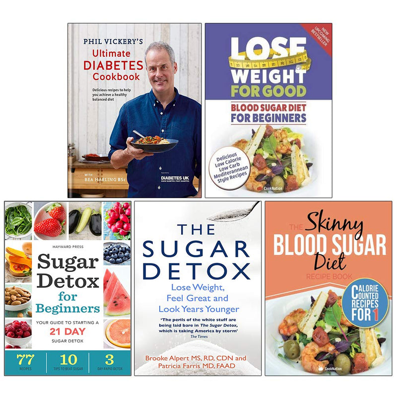 Paperback cookbook by Phil Vickery featuring blood sugar diet recipes for beginners from the Ultimate Diabetes Cookbook collection.