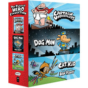 Dav Pilkey's Hero Collection: 3-Book Boxed Set (Captain Underpants #1, Dog Man #1, Cat Kid Comic Club #1) - The Book Bundle