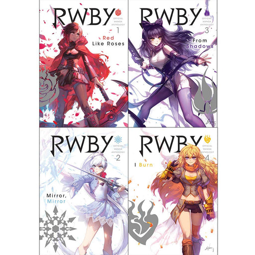 RWBY Official Manga Anthology Vol 1-4 Books Collection Set - The Book Bundle