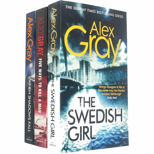 Alex Gray DSI Lorimer Series 3 Books Collection Set Pack  ( When Shadows Fall) - The Book Bundle
