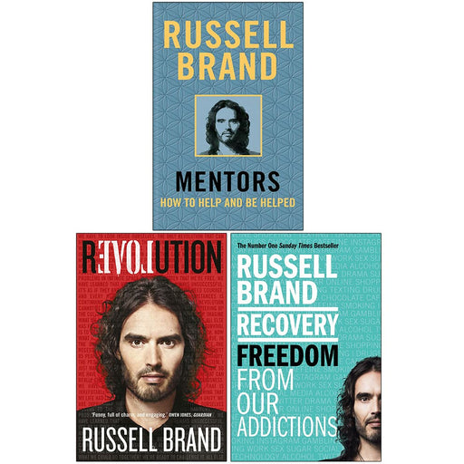 Russell Brand Collection 3 Books Set (Revolution, Recovery, [Hardcover] Mentors) - The Book Bundle