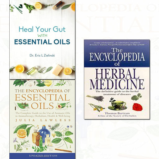 Heal your gut with essential oils,encyclopedia and herbal medicine 3 books collection set - The Book Bundle