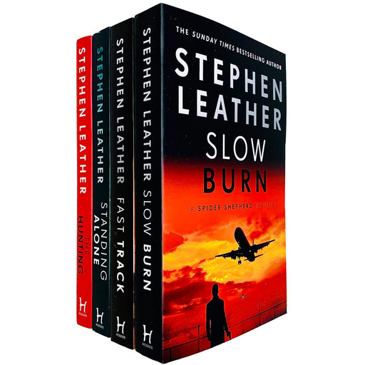 Stephen Leather Collection 4 Books Set  (The Hunting:,  Standing Alone, Fast Track:) - The Book Bundle
