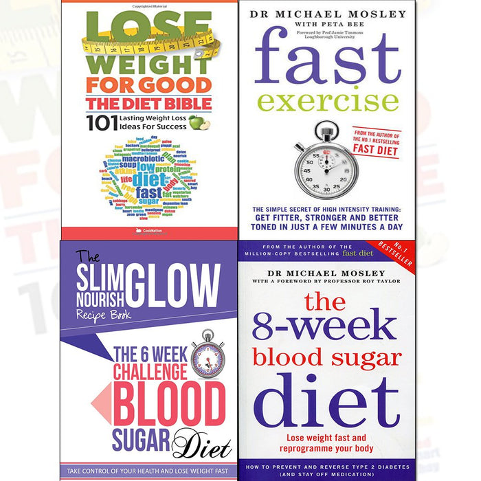 lose weight ,fast exercise,6 weekand 8-week collection 4 books bundle - The Book Bundle