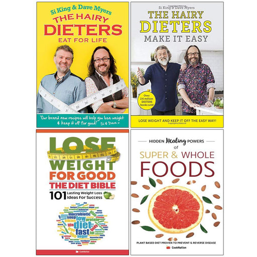 Hairy Dieters Eat for Life, Hairy Dieters Make It Easy, Lose Weight for Good Diet Bible, Hidden Healing Powers 4 Books Collection Set - The Book Bundle