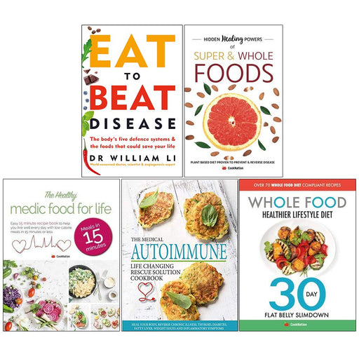 Eat , Hidden Healing , Healthy Medic, Medical Autoimmune, Whole Diet 5 Books Collection Set - The Book Bundle
