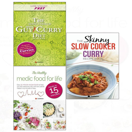 Skinny slow cooker curry recipe and spice-guy curry diet, healthy medic food 3 books collection set - The Book Bundle