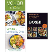 BOSH! vegan cookbook collection by Henry Firth and Ian Theasby, featuring three beginner-friendly plant-based recipe books.