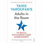 Vintage paperback book set by Yanis Varoufakis including "And The Weak Suffer What They Must?", "Adults In The Room," and "Talking To My Daughter."
