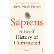 Vintage paperback set of Homo Deus and Sapiens books by Yuval Noah Harari, non-fiction collection with two thought-provoking titles.