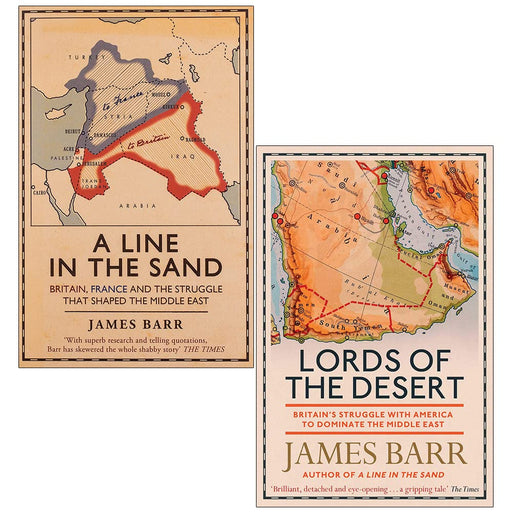 James Barr Collection 2 Books Set (A Line in the Sand, Lords of the Desert) - The Book Bundle