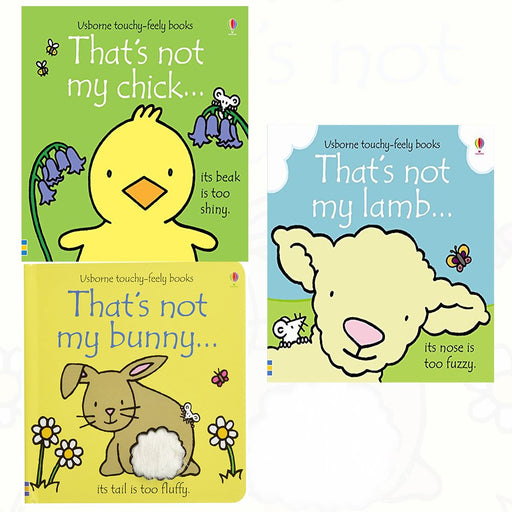 Thats not my touchy feely series 6 :3 books collection (bunny,chick,lamb) - The Book Bundle