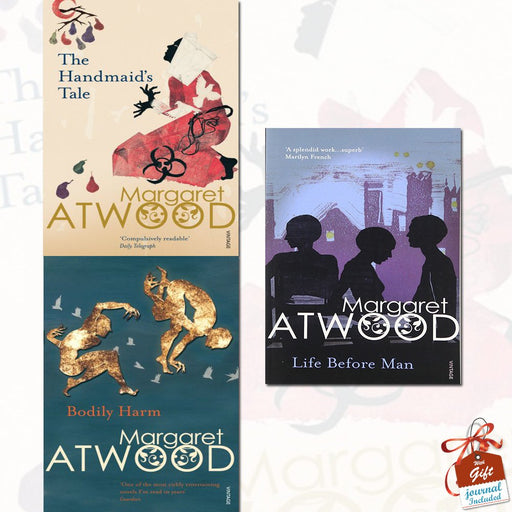 Contemporary Classics Collection 3 Books Set By Margaret Atwood With Gift Journal (The Handmaid's Tale, Bodily Harm, Life Before Man) - The Book Bundle