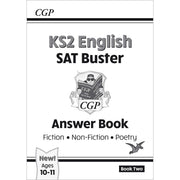 CGP New KS2 English Reading SAT Buster Fiction, Non-Fiction, Poetry, Answer Book 4 Books Collection Set - The Book Bundle
