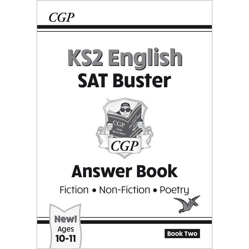 CGP New KS2 English Reading SAT Buster Fiction, Non-Fiction, Poetry, Answer Book 4 Books Collection Set - The Book Bundle