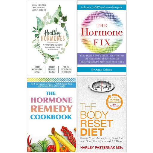 Healthy Hormones, The Hormone Fix, Hormone Remedy Cookbook, Body Reset Diet 4 Books Collection Set - The Book Bundle
