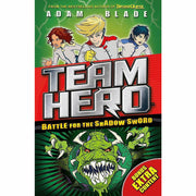 Team Hero Series 4 books collection set by Adam Blade, fiction paperback with colorful covers by Orchard Books