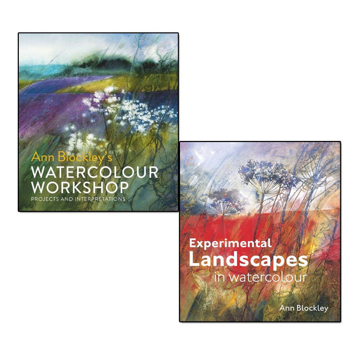 ann blockley 2 books collection set - (watercolour workshop: projects and interpretations,experimental landscapes in watercolour) - The Book Bundle
