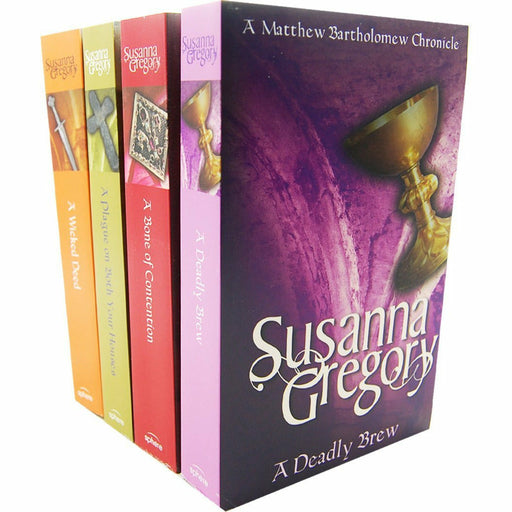 Susanna Gregory The chronicles of Matthew Bartholomew 4 Books Collection Pack Set - The Book Bundle
