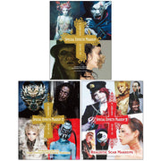Set of three paperback special effects makeup books by Tokyo SFX Makeup Workshop, featuring techniques for creative makeup effects.