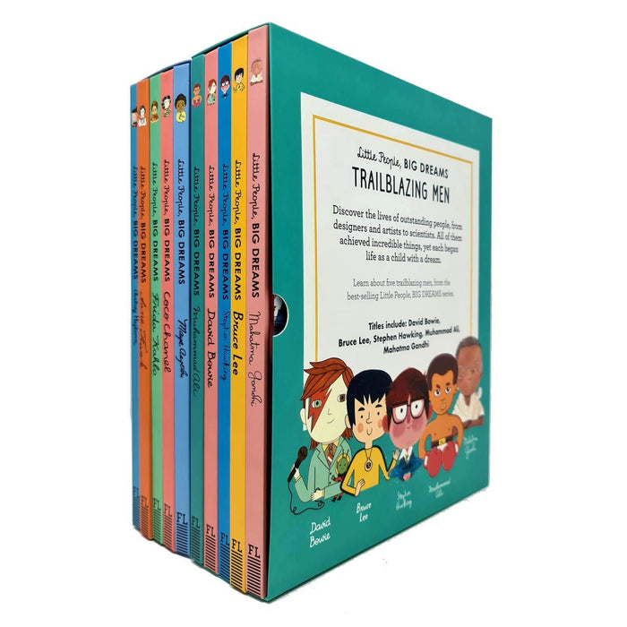 Little People, Big Dreams Trailblazing Men and Inspiring Artists And Writers 10 Books Collection Box Gift Set - The Book Bundle