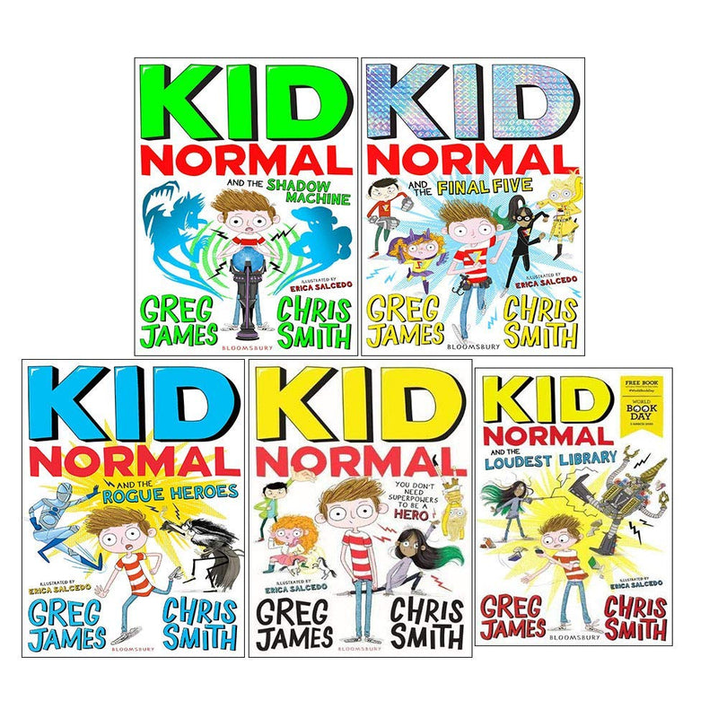 Greg James 5 Books Collection Set Kid Normal Series Rogue Heroes, Shadow Machine - The Book Bundle