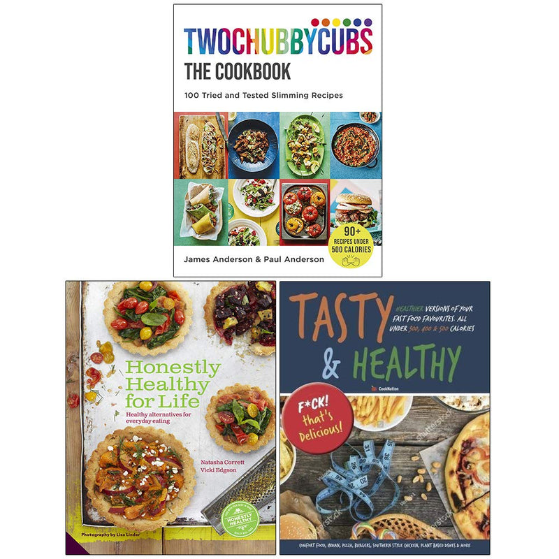 Twochubbycubs The Cookbook, Honestly Healthy for Life , Tasty & Healthy F*ck That's Delicious 3 Books Collection Set - The Book Bundle