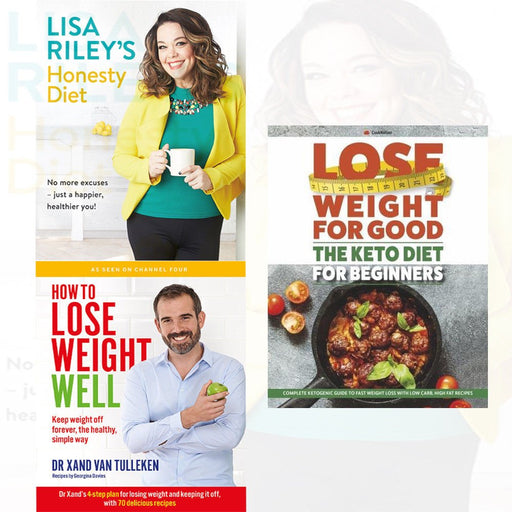 lisa riley's honesty diet, how to lose , keto diet for beginners 3 books collection set - The Book Bundle