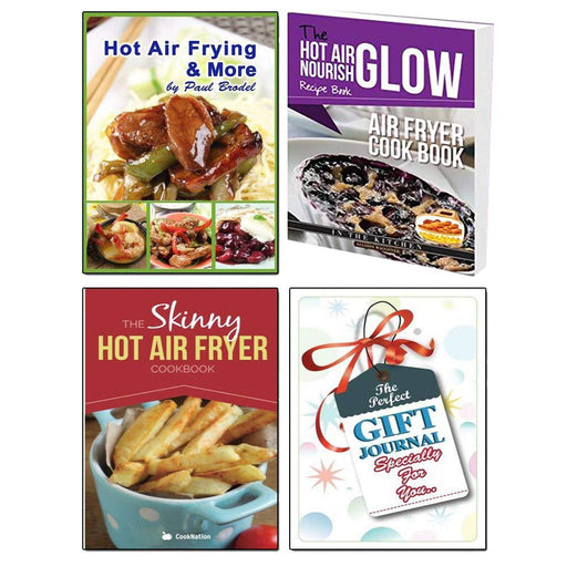Hot Air Fryer Cookbooks Set With The Gift Journal 3 Books Bundle Collection Set (The Skinny Hot Air Fryer Cookbook) - The Book Bundle