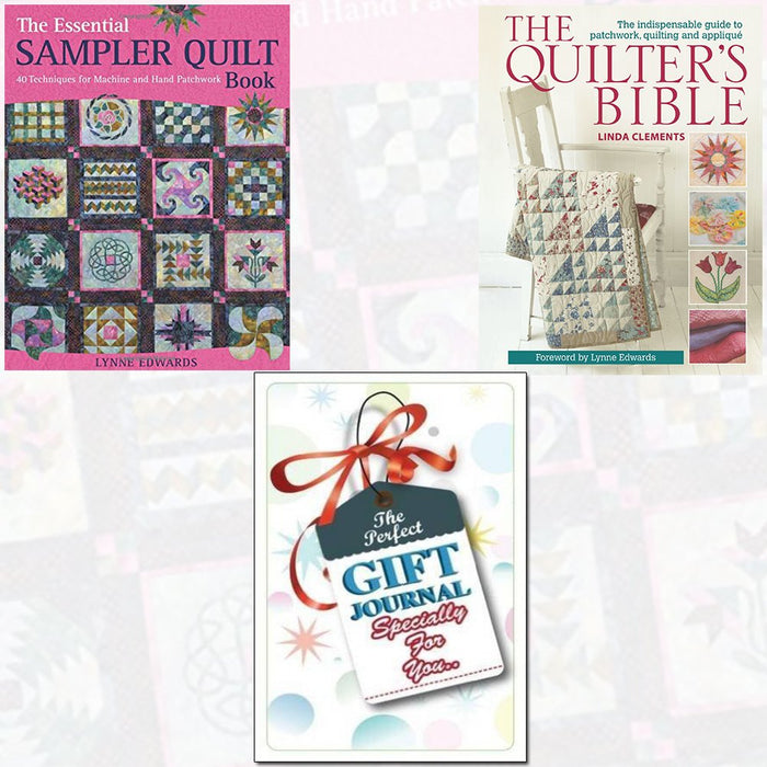 The Essential Sampler Quilt Book and The Quilter's Bible 2 Books Bundle Collection with Gift Journal - How to make a quilt and much more - The Book Bundle