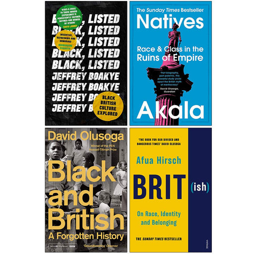 Black Listed, Natives, Black and British, British On Race Identity and Belonging 4 Books Collection Set - The Book Bundle